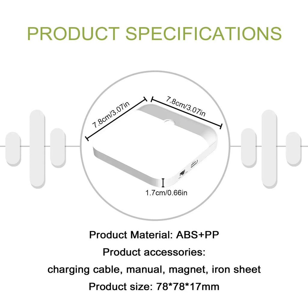 GlowSense™ – Motion Sensor Led Night Light Usb Charging Square Lamp for Bedroom Kitchen 6