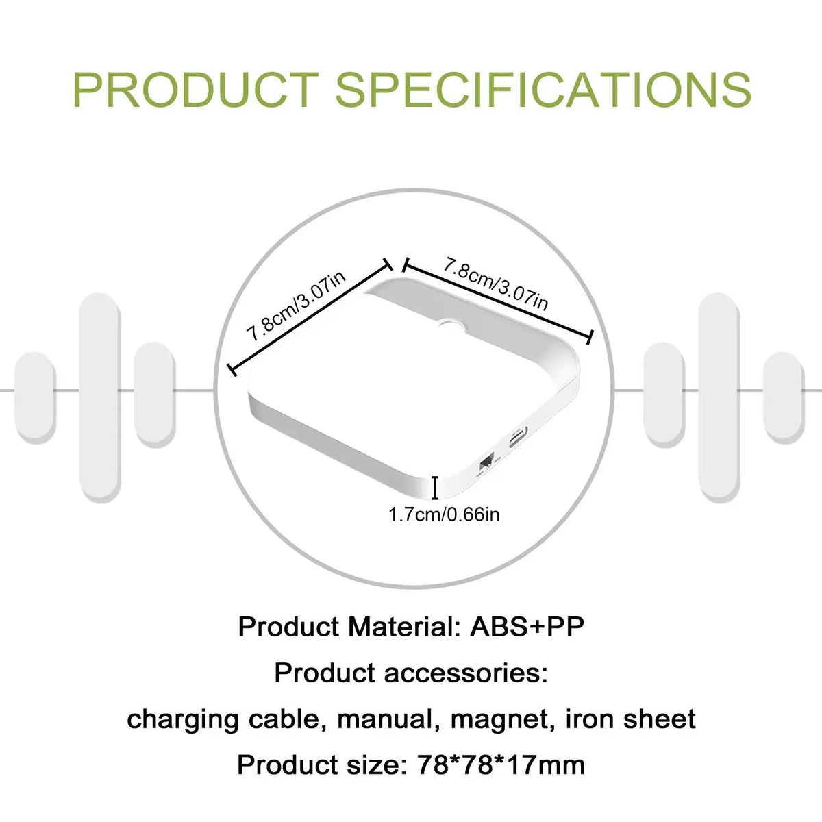 GlowSense™ – Motion Sensor Led Night Light Usb Charging Square Lamp for Bedroom Kitchen 6