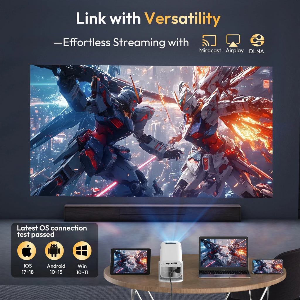 CineMini™ – XGODY 300 ANSI 4K Projector Mini Projector Smart Android Keystone 6