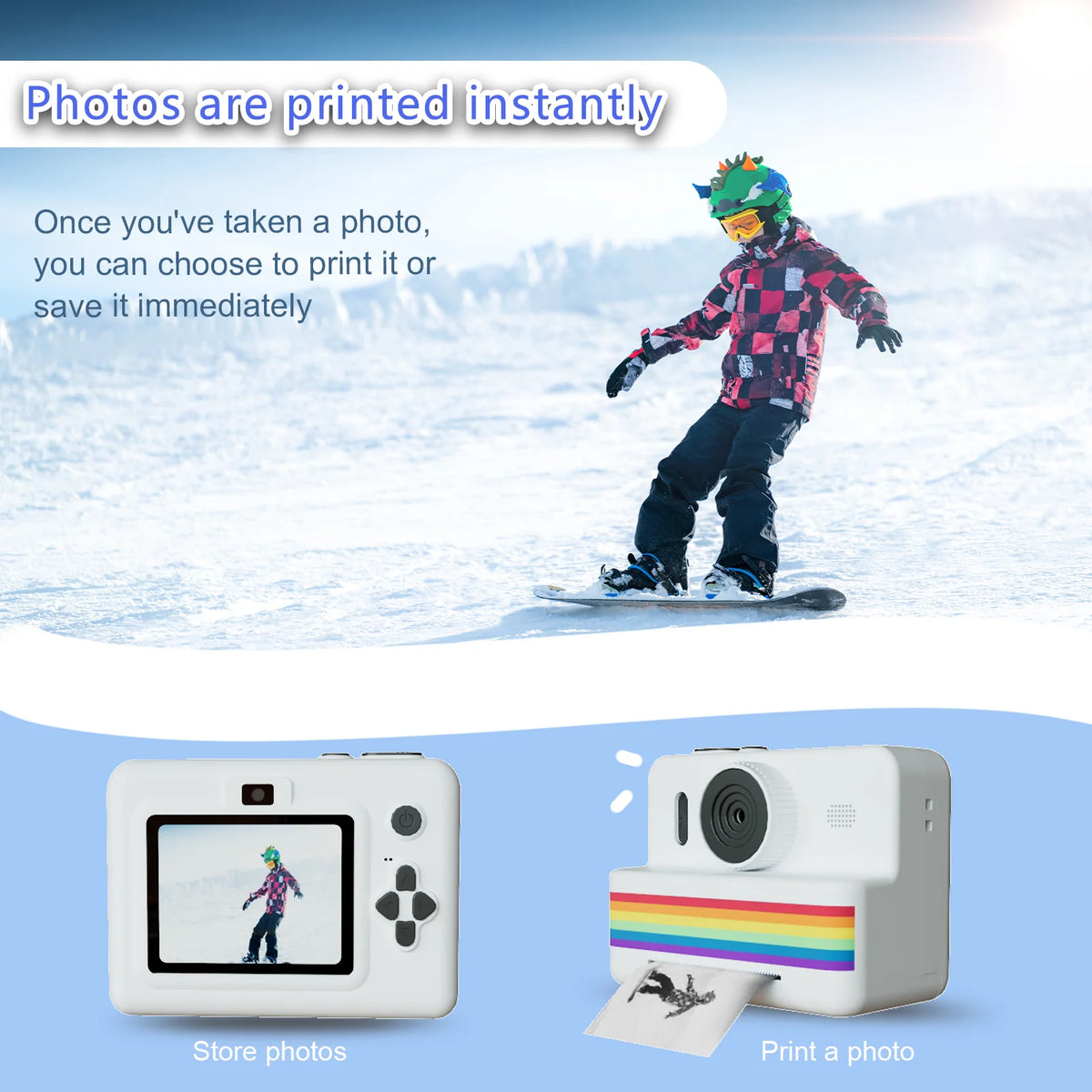 SnapKid™ – Digital Children Camera For Photography Mini Printer Portable Thermal 2