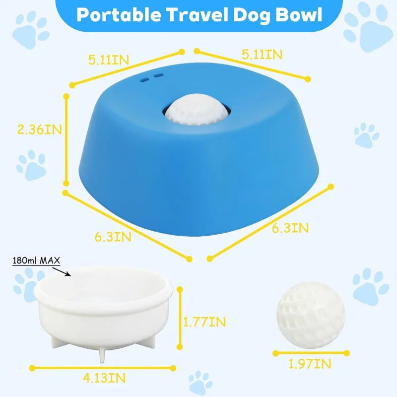 SlowBite™ – Anti-Choking Slow Feeder Dog Bowl Non-Slip 3/4 Cup - Lick Toy for Liquid 6
