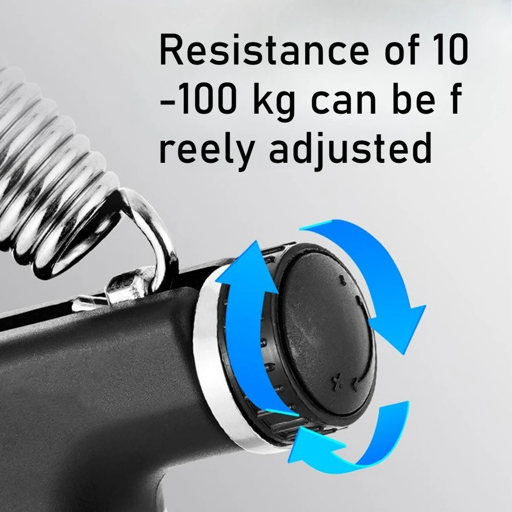 GripPro™ – 10-100Kg Adjustable Heavy Gripper Fitness Hand Exerciser Grip FatGrip Wrist 3