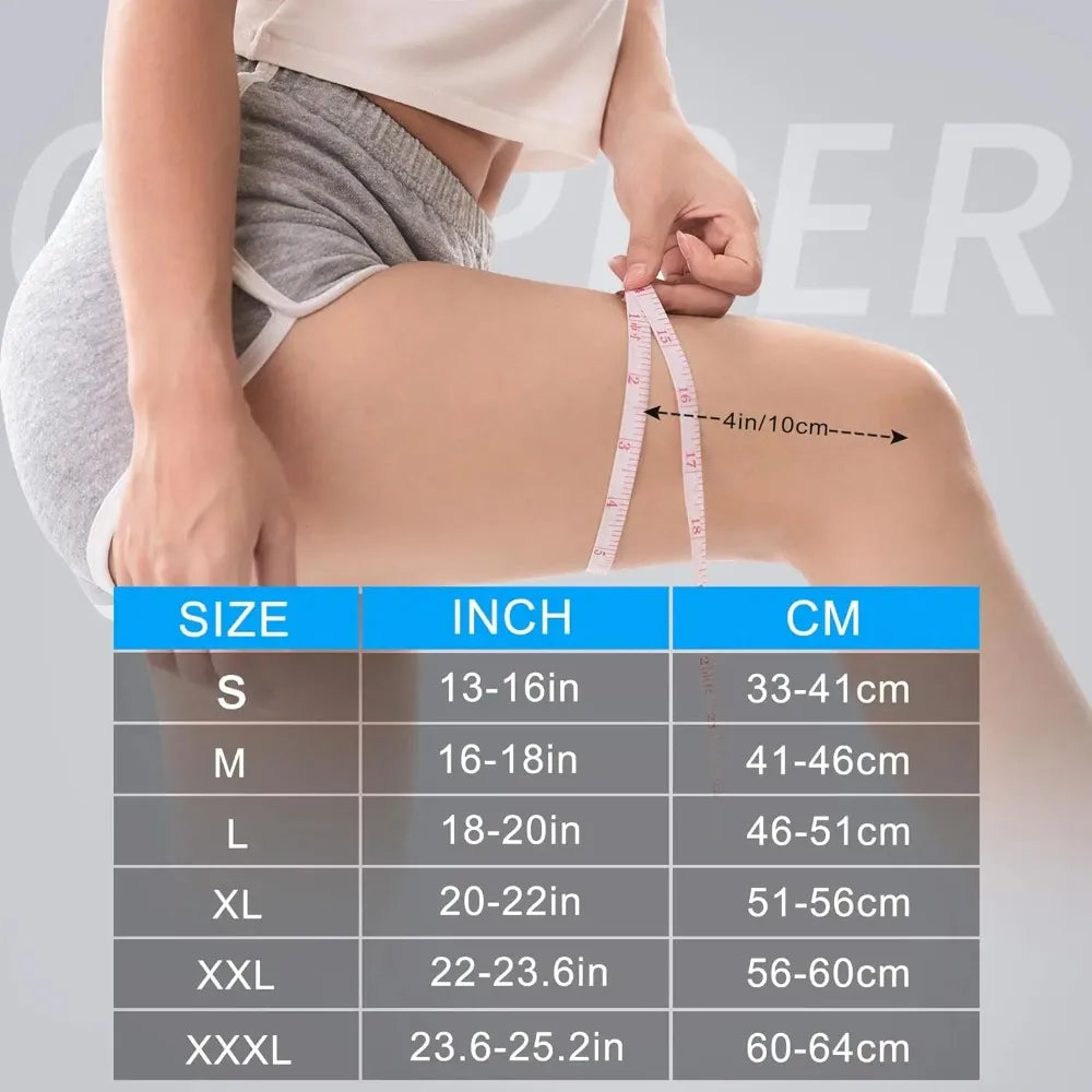 KneeGuard™ – Copper Knee Brace with Strap Support Knee Pain Relief Joint Pain Relief for 6