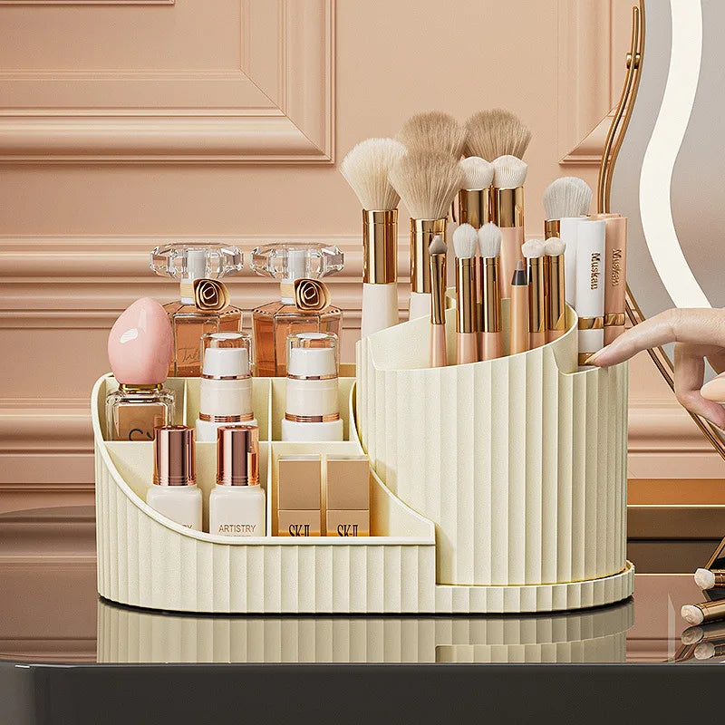SpinVanity™ – 360° Rotatable Cosmetic Organizer Lipstick, Makeup Brush Organizer, Desktop 2