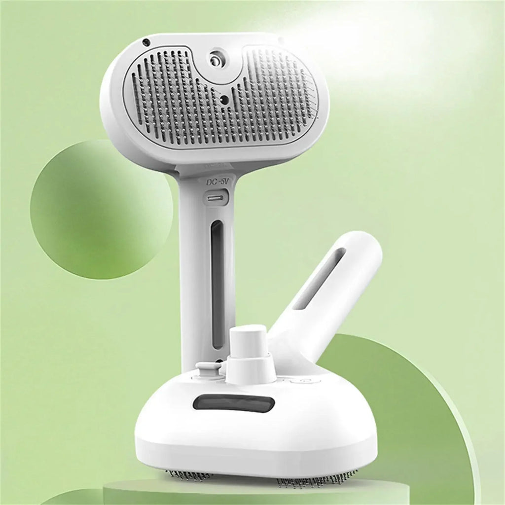 SteamBrush™ – Steamy Dog Brush Electric Spray Cat Hair Brush 3 in1 Dog Steamer Brush for 6