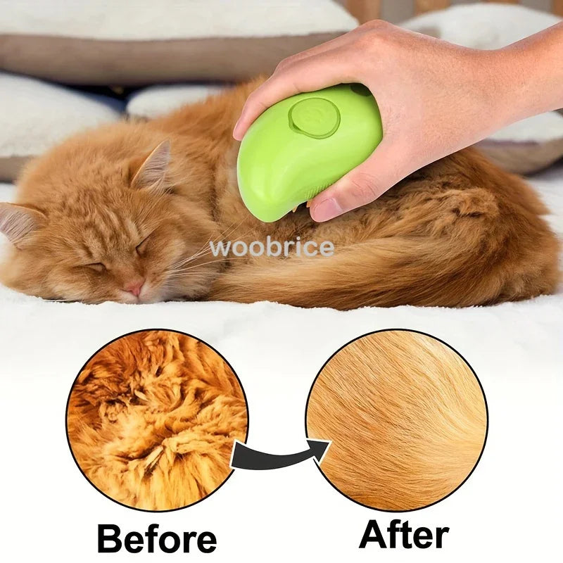 SteamBrush™ – Electric Dog Steamer Brush Grooming 3 in 1 Dog Steam Brush Pet Remove 4