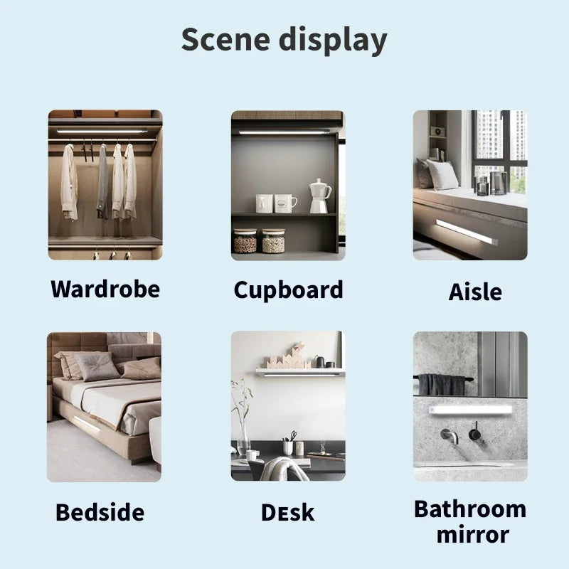 LumiBar™ – 3 in 1 LED Under Cabinet Lights Motion Sensor Night Light Ultrathin 6