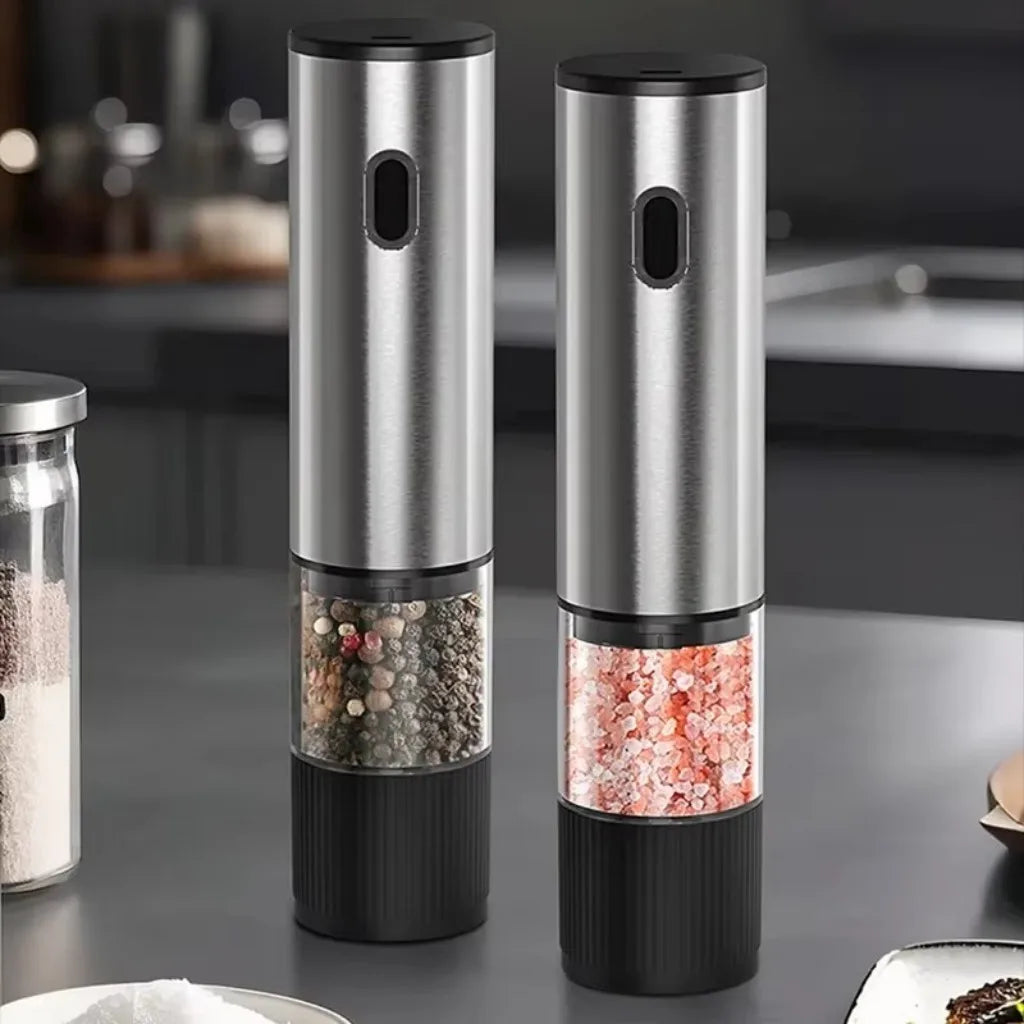 SpinMill™ – Electric Rechargeable Salt & Pepper Grinder 2