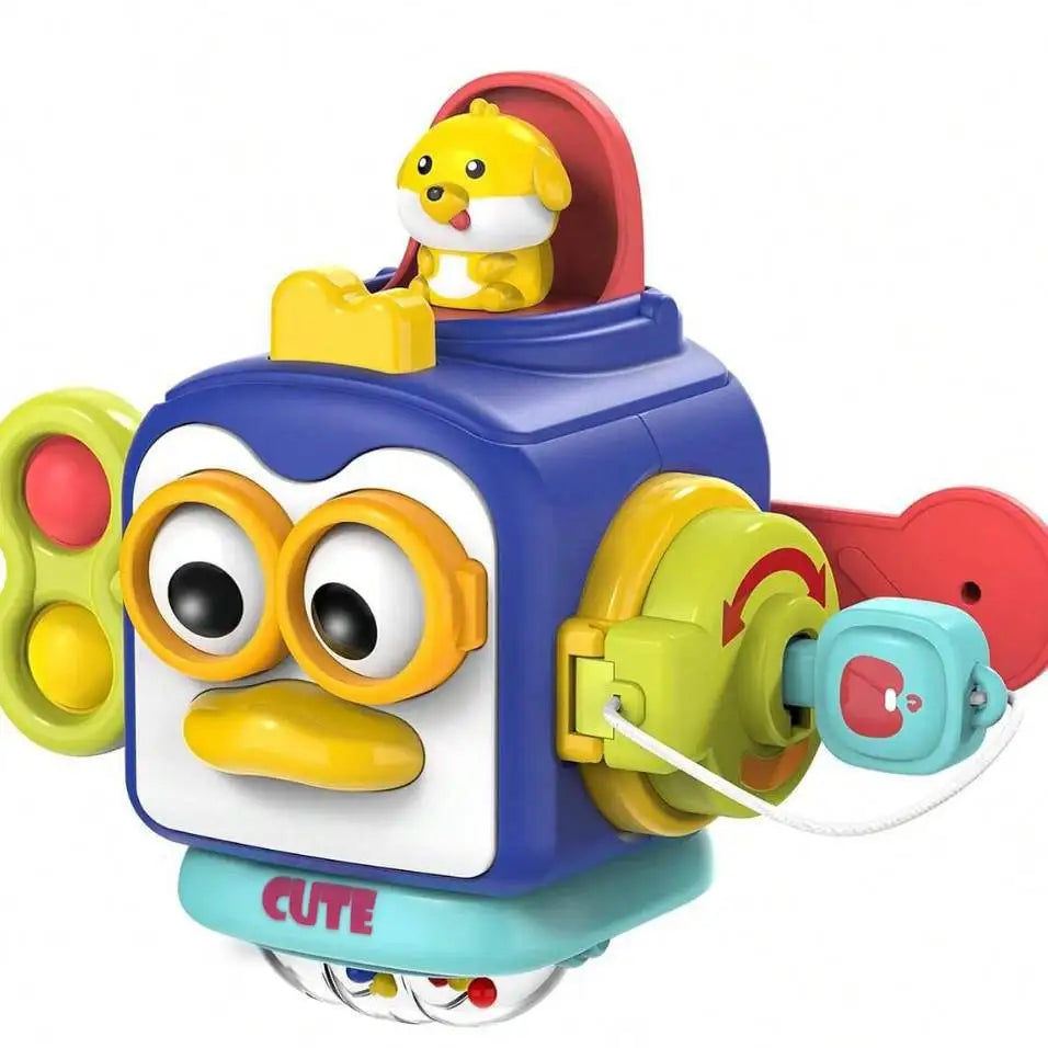 BusyBox™ – Baby Busy Board Cube Montessori Sensory Toys for Toddler Educational 4