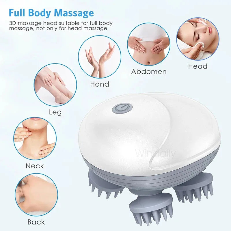 ScalpSpa™ – Electric Scalp Head Massager Kneading Vibrating Device Health Care Shoulder 3