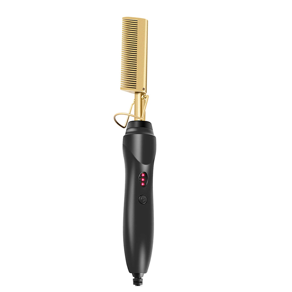 SleekBrush™ – 2-In-1 Straight Hair Comb Portable Fast Heating Copper Straight Hair Comb 2