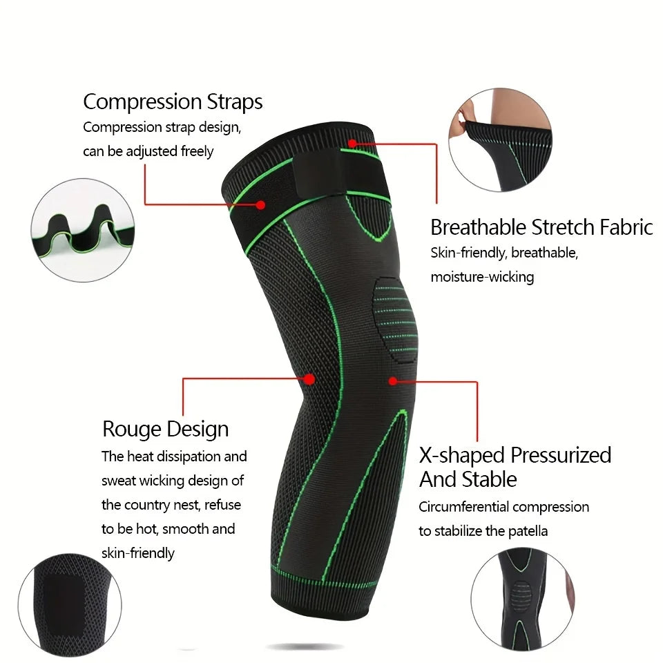 KneeGuard™ – Non-Slip Knee Pads Elastic Long Leg Sleeve Bandage Pressurized Knee Pads 3