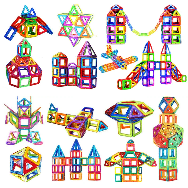 MagniBlocks™ – Magnetic Building Blocks Big Size and Mini Size DIY Magnets Toys for Kids 6