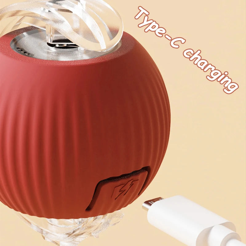ChaseBall™ – Cat Interactive Ball Toy Automatic Rolling Ball Faux Tail Rechargeable 5