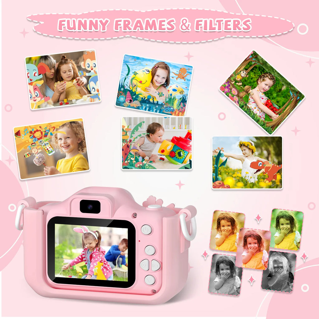 SnapKid™ – Children Camera 1080P HD Toddler Digital Video Camera 2.0-inch Kids Camera 3