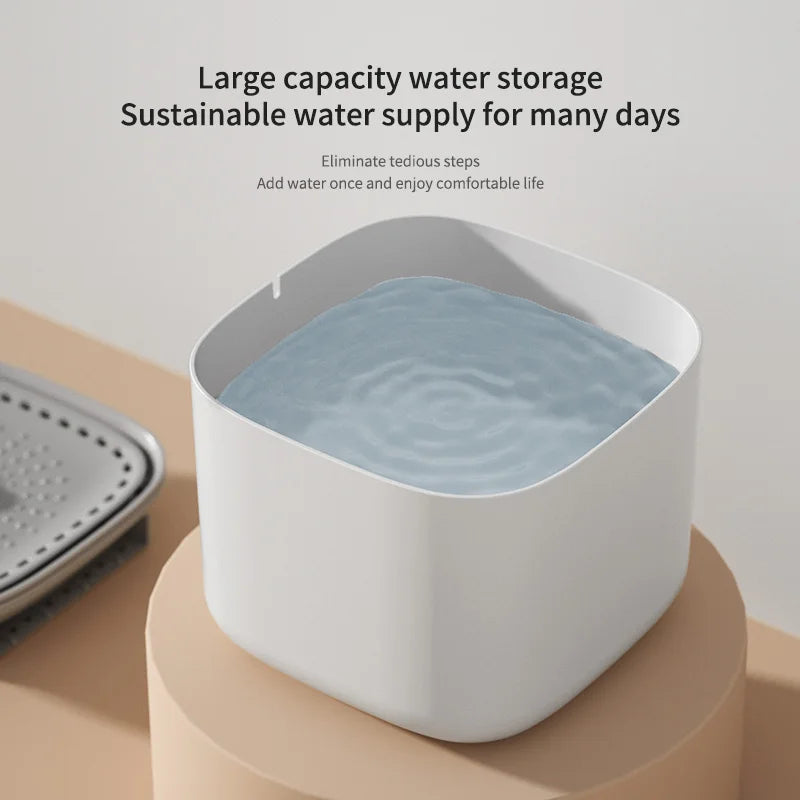 PurrFlow™ – 3L Cat Water Fountain Auto ERecirculate Filter Large Capacity Filtring Cat 4