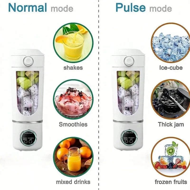 BlendGo™ – 700ml Portable Juicer Blender Bottle with 12 Blades 5