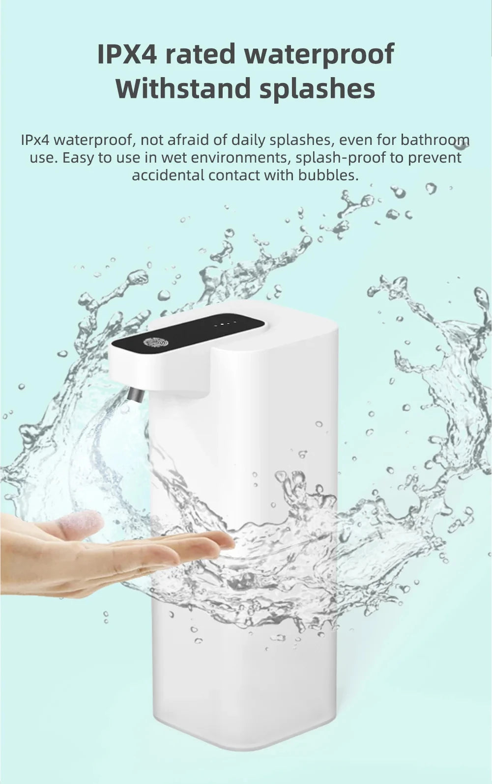 CleanTouch™ – USB Rechargeable Infrared Automatic Foam Soap Dispenser Touchless Hand 4