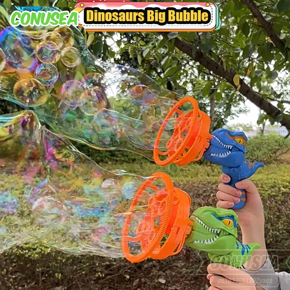 BubbleBlast™ – 2 In 1 Large Bubbles Dinosaur Soap Bubble Electric Gun Toy Children's 3