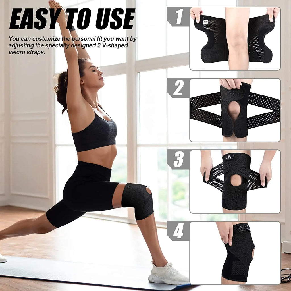 KneeGuard™ – NEENCA Knee Brace for Knee Pain Compression Knee Support with Air Mesh 6