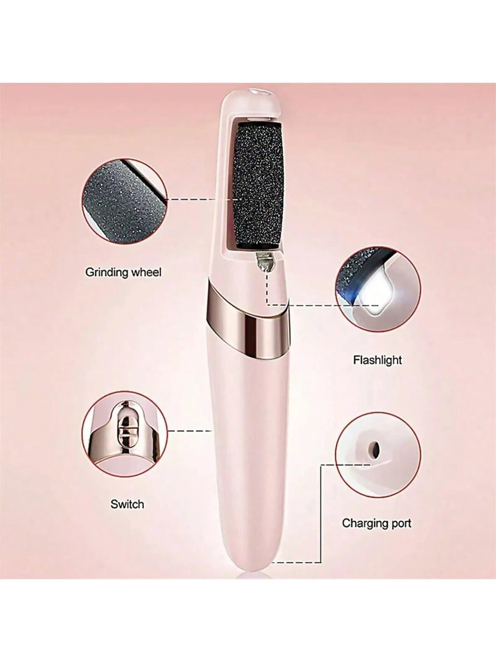 SmoothStep™ – Cordless Rechargeable Electric Callus Remover, Foot File for Dry Coarse 2