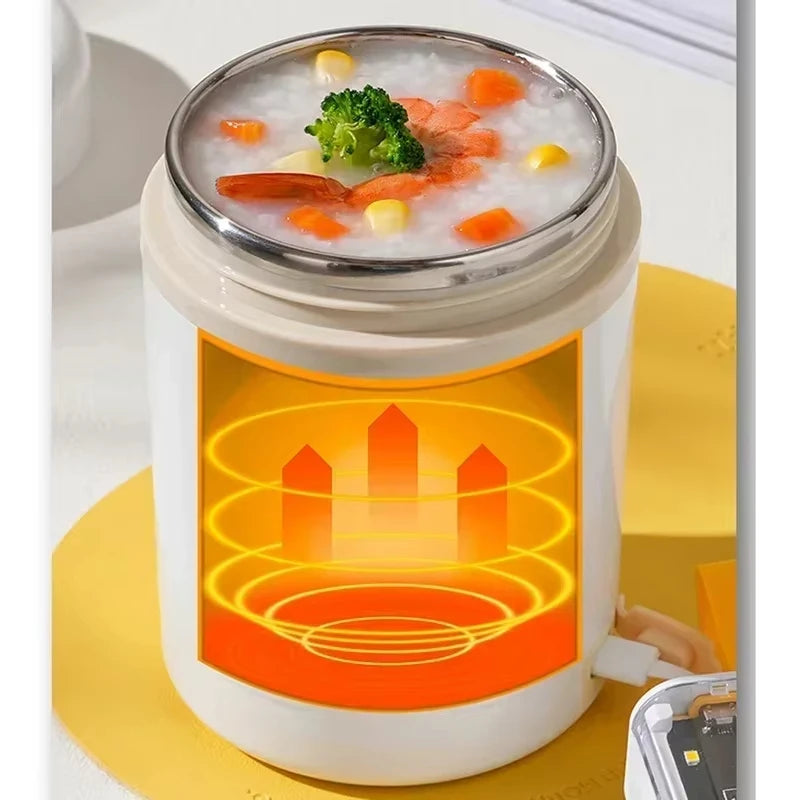HotBox™ – 600ML USB Electric Heating Lunch Box Portable Picnic Milk Drink Food Heater 3