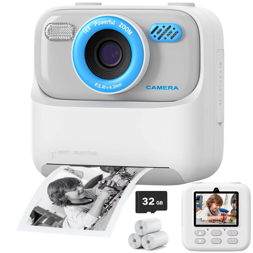 SnapKid™ – Kids Instant Print Camera Color Auto Photo Output Cartoon Portable Design 4