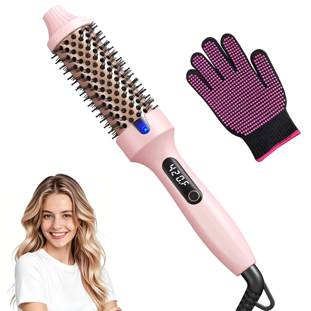 VoluBlow™ – Thermal Brush Blowout Boost 1.5 inch Heated Round Brush for Blowout Look