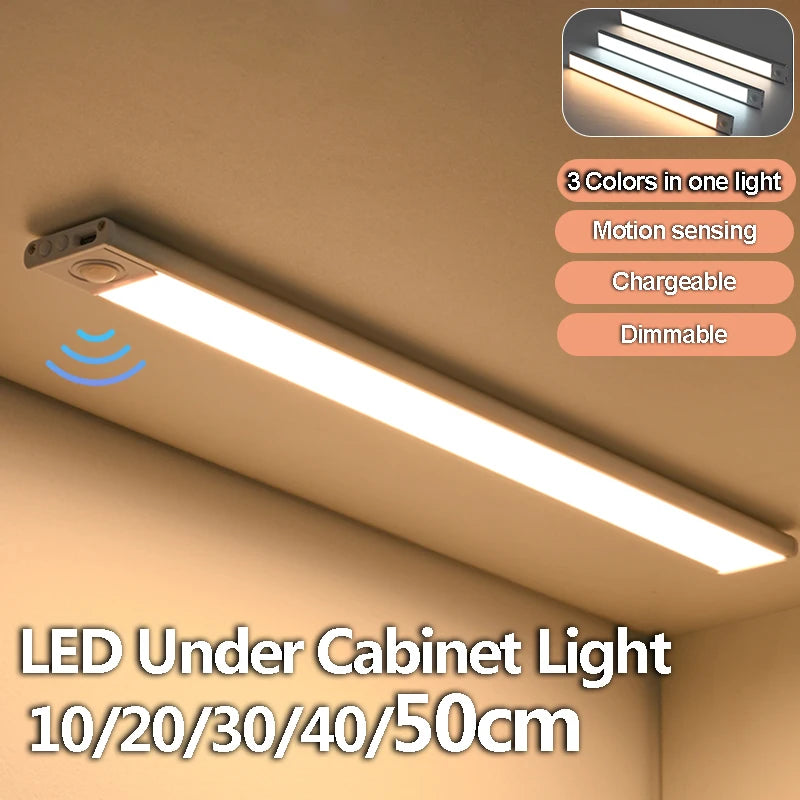 LumiBar™ – 3 in 1 LED Under Cabinet Lights Motion Sensor Night Light Ultrathin