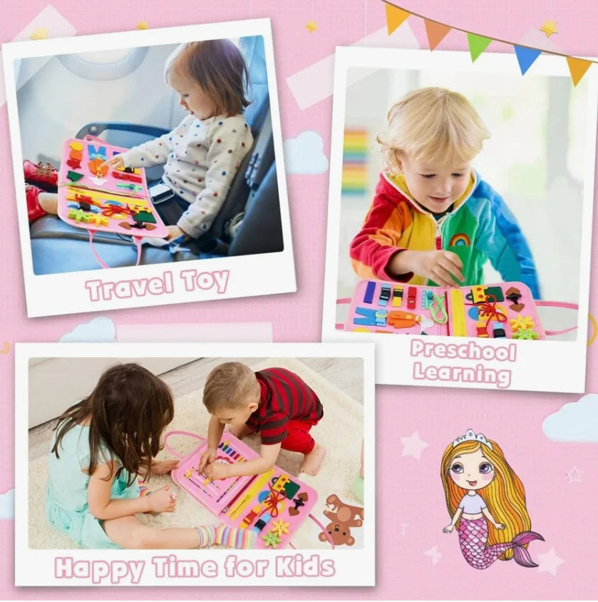 BusyBox™ – Montessori Toddler Busy Board,Autism Sensory Toys，Educational Activity 6