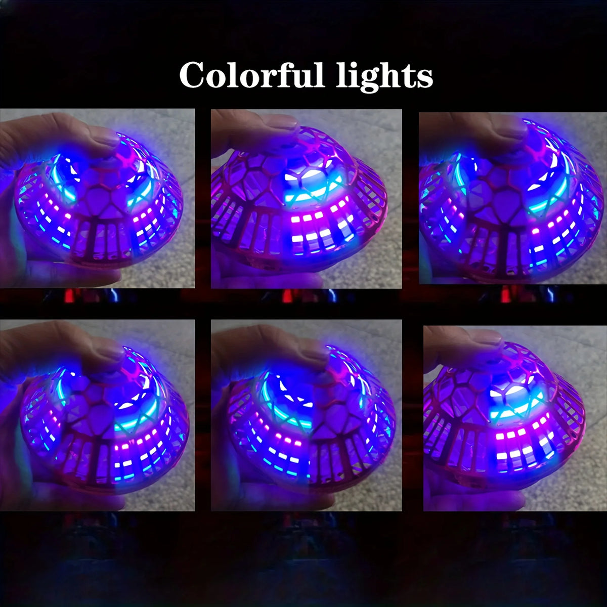 HoverOrb™ – Magic Flying Spinner Ball with LED Glow Lights, 360° Rotating Gyro Hover 4