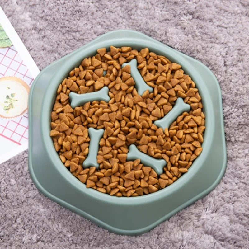 SlowBite™ – Pet Slow Food Bowl Anti-choking Feeder PP Plastic Dish Bowl Home Dog Eating 3