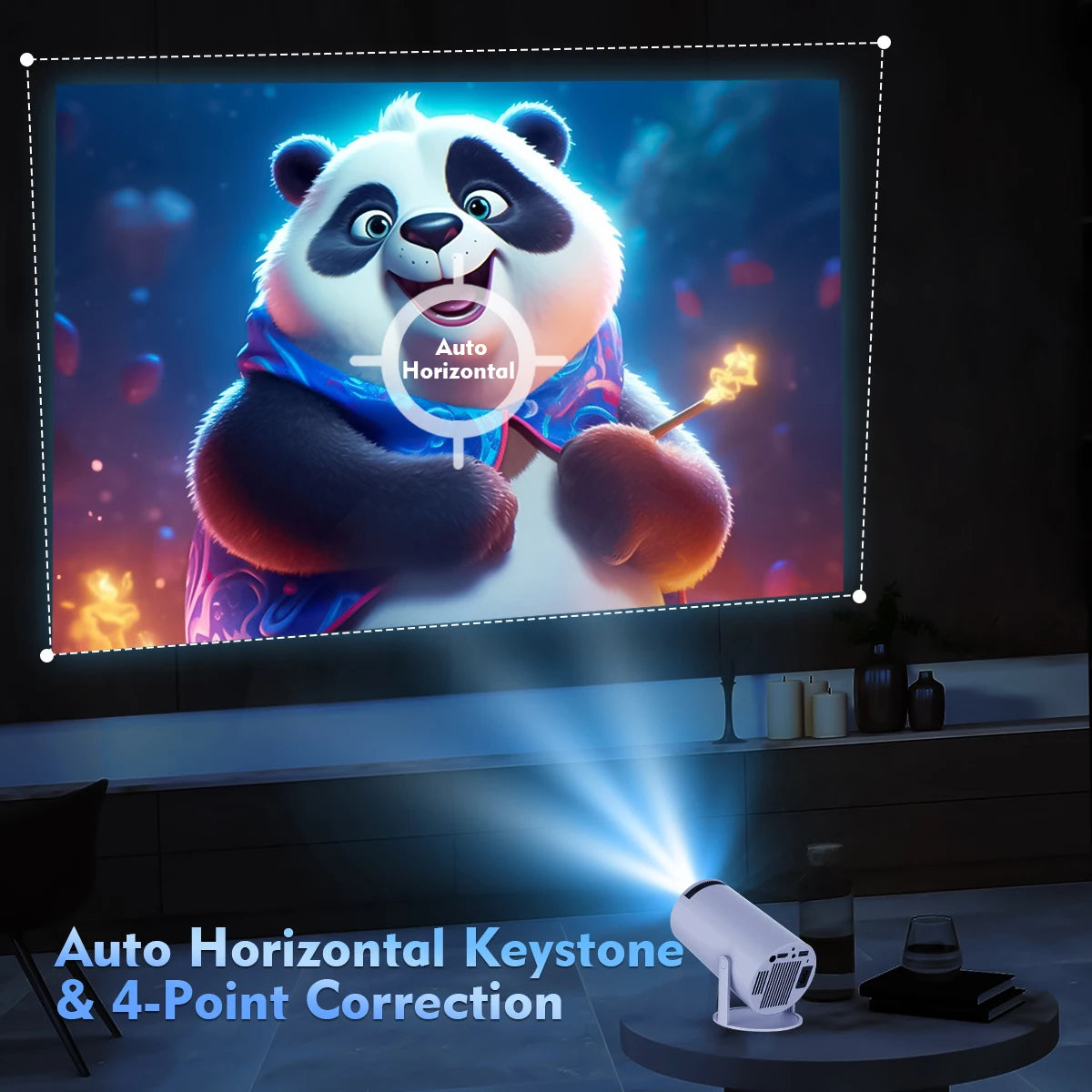 CineMini™ – Magcubic Android 14 BT5.4 8K Support HY300 Pro Home Outdoor Projector 6