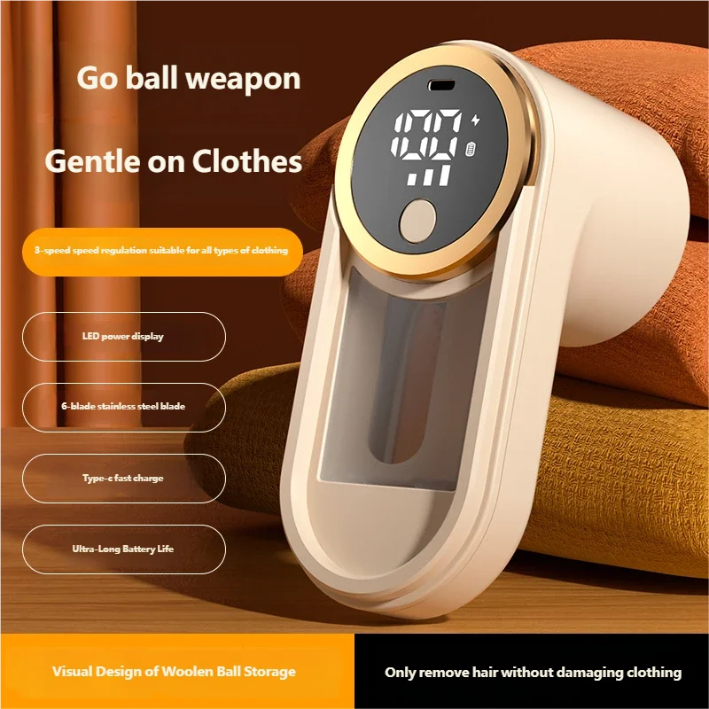SweaterSaver™ – Portable Rechargeable Clothes Fuzz Trimmer