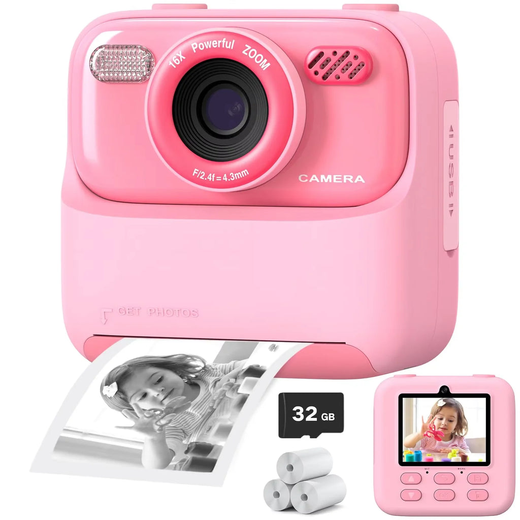 SnapKid™ – Kids Instant Print Camera Color Auto Photo Output Cartoon Portable Design 5