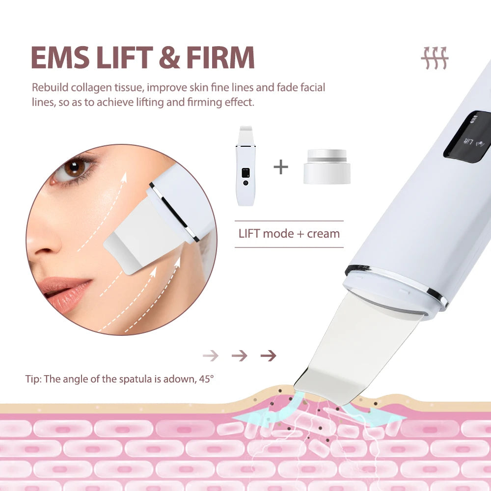 PoreClear™ – Ultrasonic Skin Scrubber Peeling Blackhead Remover Deep Face Cleaning 4
