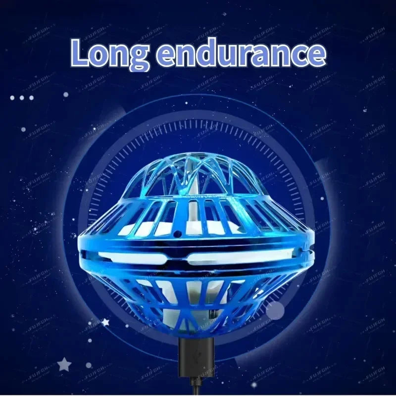 HoverOrb™ – Magic Flying Spinner Ball with LED Glow Lights, 360° Rotating Gyro Hover 3