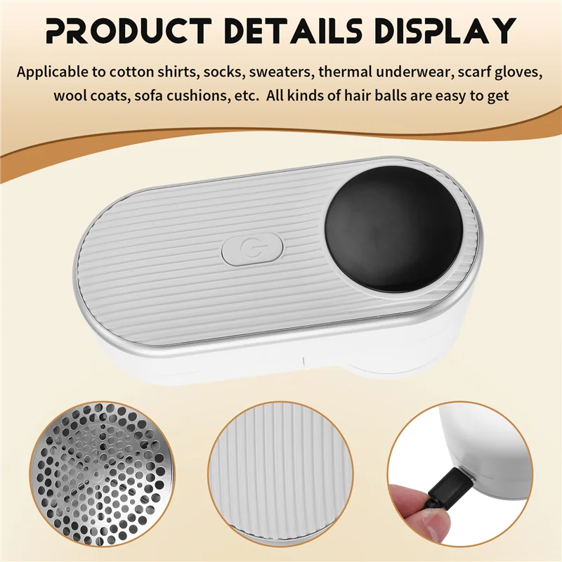 KnitCare™ – Rechargeable Family Lint Remover & Fabric Shaver 5