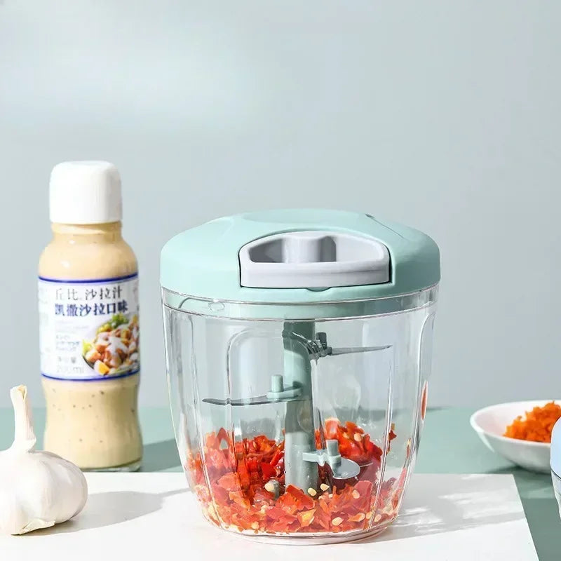 PullChop™ – Manual Pull-Cord Food Chopper & Mincer (500/900ml) 4