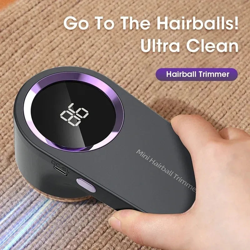 FuzzOff™ – Rechargeable Electric Lint Remover with LED Display