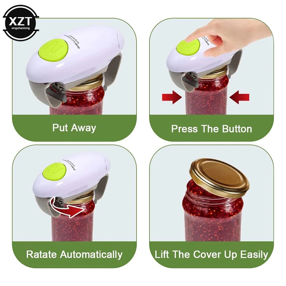 OpenEase™ – Electric Can Opener Smooth Edge Practical Automatic Jar Bottle Openers 5