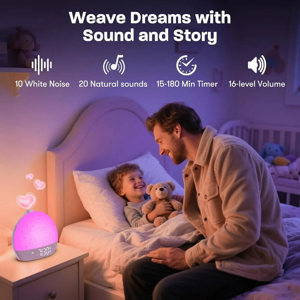 SunRise™ – Wake Up Light Sunrise Alarm Clock Timer 30 White Noise Sound Machine 4