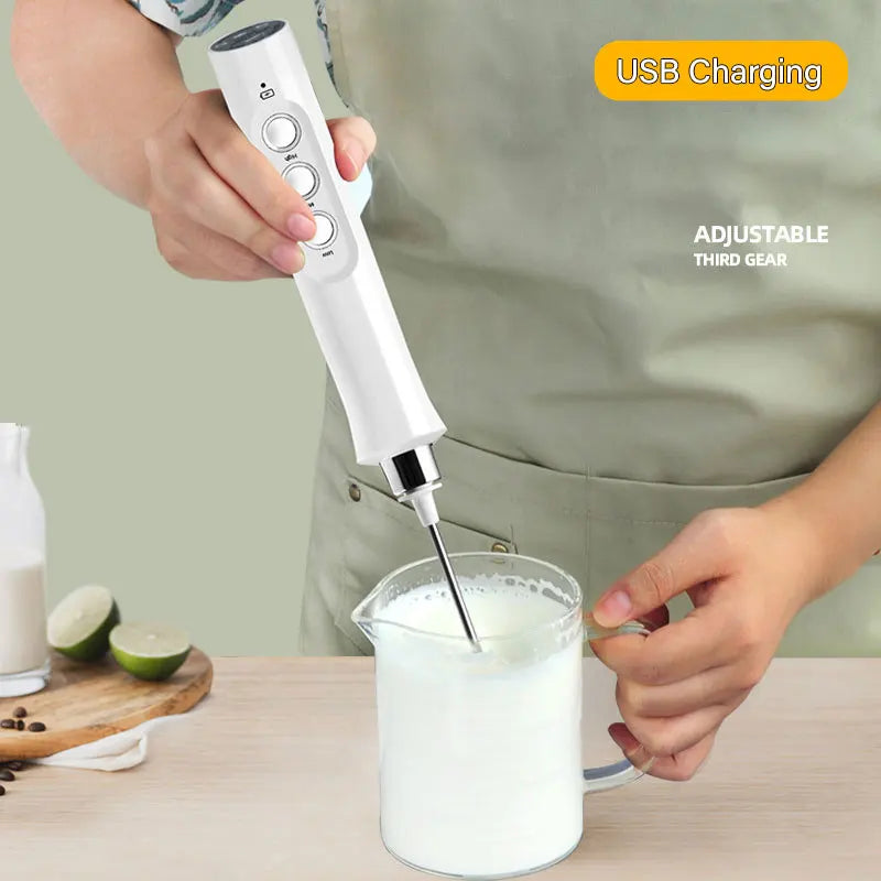 LatteMaster™ – 3-in-1 Rechargeable Milk Frother & Foam Maker 3