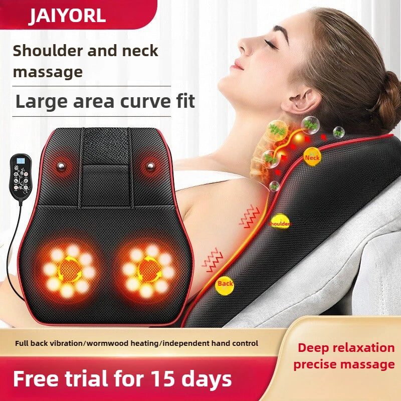 NeckShiatsu™ – Electric Cervical Pillow For Neck Airbag Ttraction Shiatsu Head Body Back