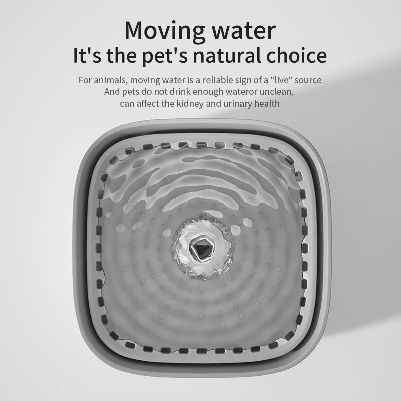 PurrFlow™ – 3L Cat Water Fountain Auto ERecirculate Filter Large Capacity Filtring Cat 5
