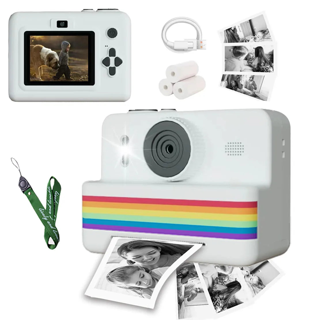SnapKid™ – Digital Children Camera For Photography Mini Printer Portable Thermal