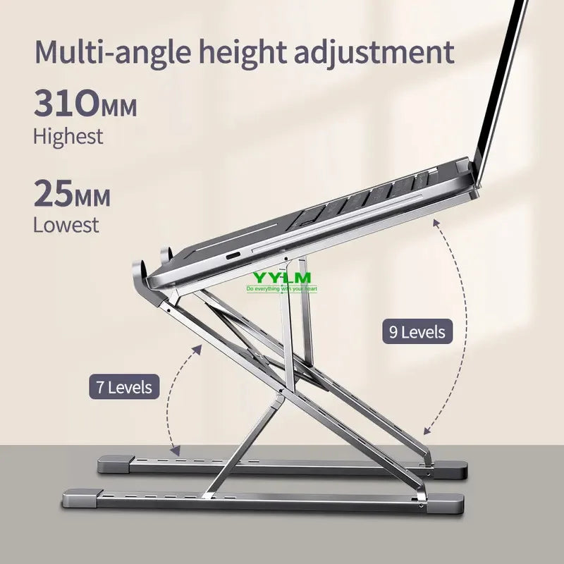 LiftDesk™ – High-efficiency aluminum alloy laptop stand, adjustable, heat-dissipating 2