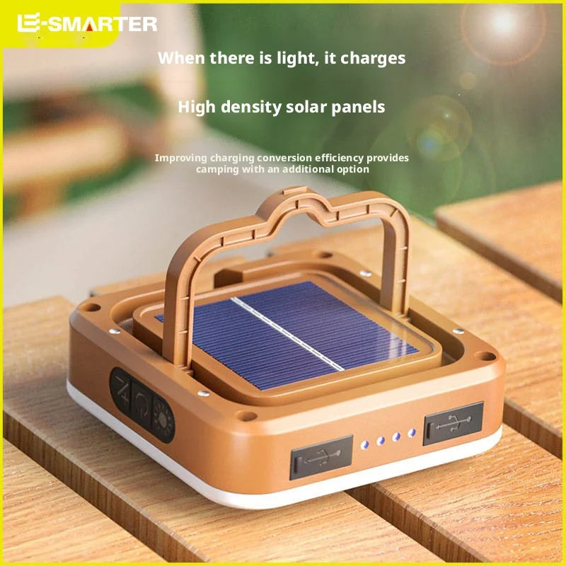 CampGlow™ – Outdoor COB Camping Solar Lamp Portable Rechargeable Hanging Light 2