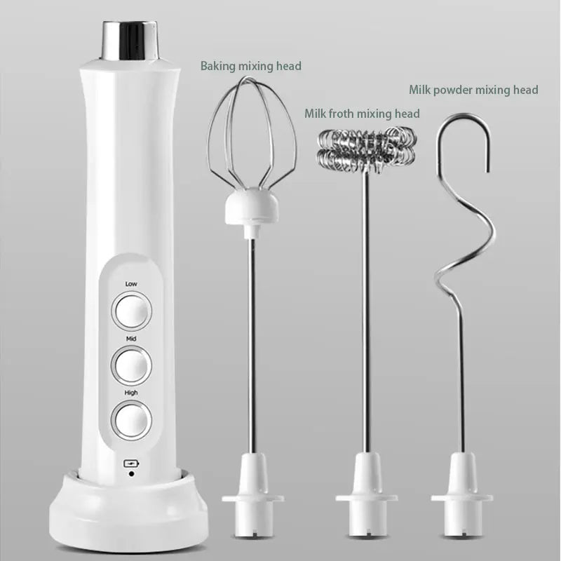 LatteMaster™ – 3-in-1 Rechargeable Milk Frother & Foam Maker 2