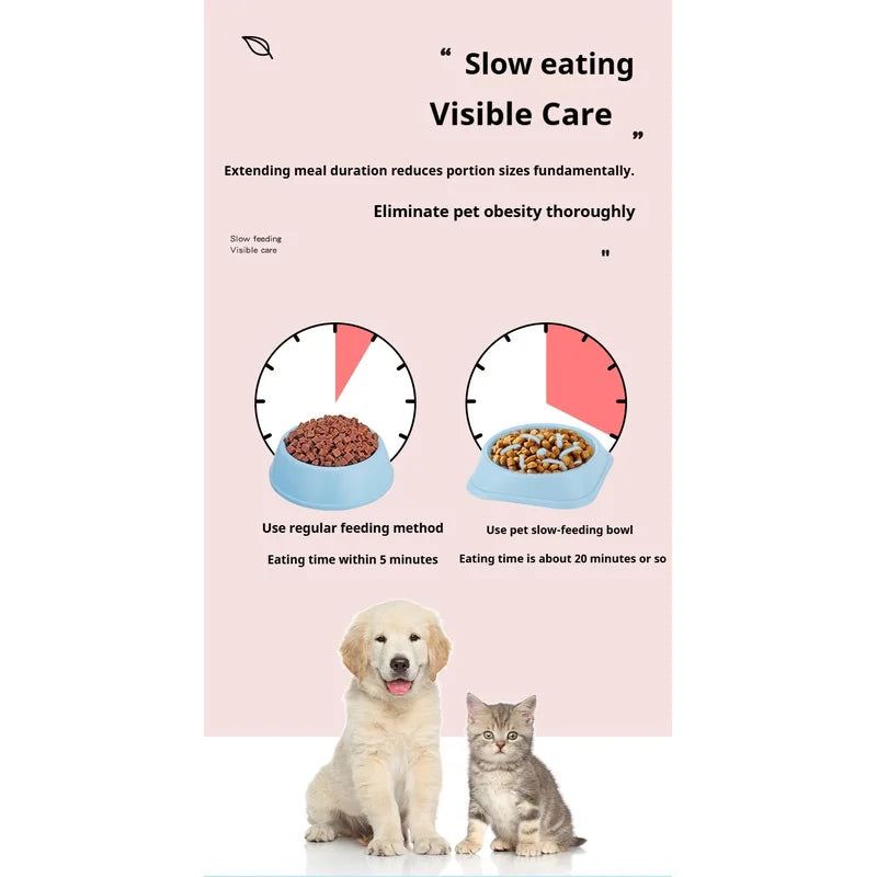 SlowBite™ – Pet Slow Food Bowl Anti Choking Dog Bowl Dog Bowl Anti Overturning Pet Food 5
